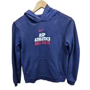 Nike ASP Athletics Just‎ Do It Hoodie Navy Boys XL